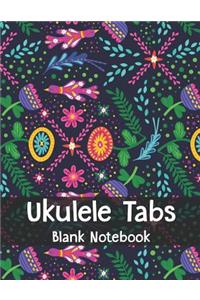 Ukulele Tabs Blank Notebook