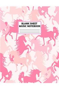 Blank Sheet Music Notebook