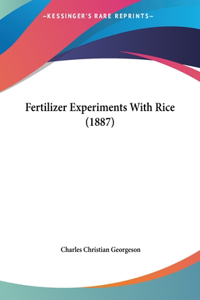 Fertilizer Experiments with Rice (1887)