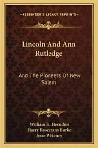 Lincoln And Ann Rutledge