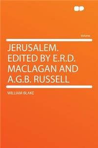 Jerusalem. Edited by E.R.D. Maclagan and A.G.B. Russell