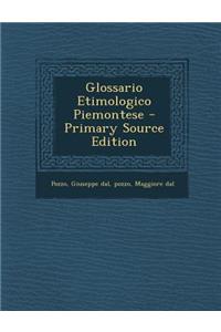 Glossario Etimologico Piemontese