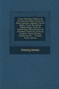 Causes Politiques Célèbres Du Dix-neuvième Siècle