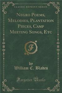 Negro Poems, Melodies, Plantation Pieces, Camp Meeting Songs, Etc (Classic Reprint)