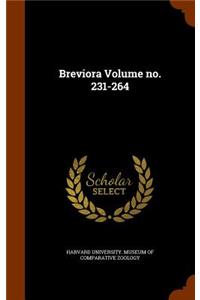 Breviora Volume No. 231-264