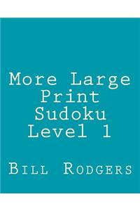 More Large Print Sudoku Level 1