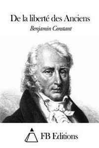 De la liberté des Anciens