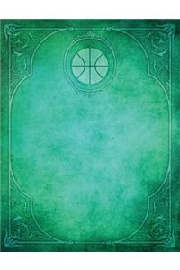 Monogram Basketball Blank Sketchbook