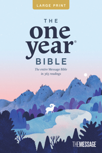 One Year Bible Msg, Large Print Thinline Edition (Softcover)