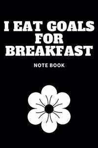 I eat Goals for Breakfast