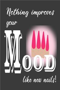 Nails improve mood notebook
