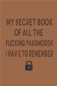 My secret book of all the fucking passwords I have to remember