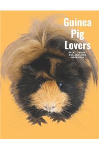 Guinea Pig Lovers Back to Front College Lined Notebook