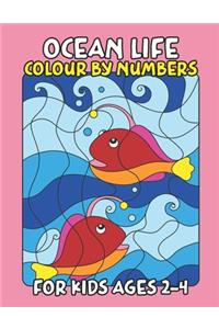 Ocean Life Color By Number for Kids Ages 2-4