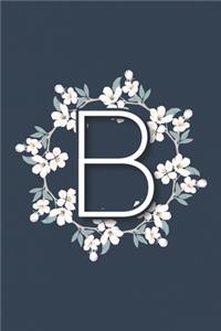 Initial Letter B Bullet Journal