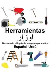 Español-Urdú Herramientas Diccionario bilingüe de imágenes para niños
