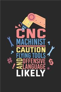 CNC Machinist Caution Flying Tools And Offensive Language Likely