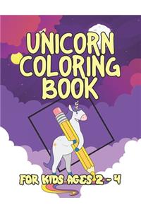 Unicorn Coloring Book for Kids Ages 2-4