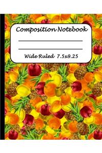 Wide Ruled Composition Notebook