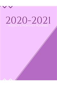 2020-2021 Weekly & Monthly Planner
