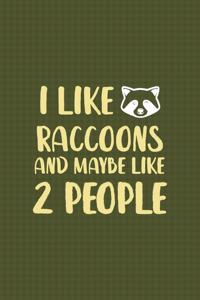 I Like Raccoons And Maybe Like 2 People