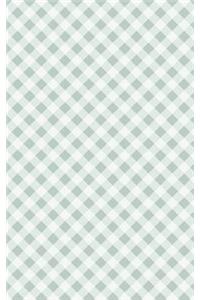 Mint Green Checker - Lined Notebook with Margins - 5x8