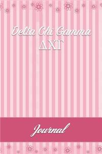 Delta Chi Gamma: Line Ruled Sorority Girls Journal - Great Present for Big or Lil Sister