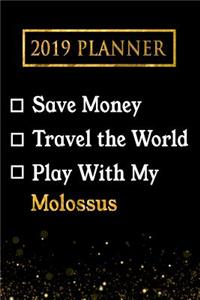 2019 Planner: Save Money, Travel the World, Play with My Molossus: 2019 Molossus Planner