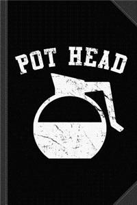 Coffee Pot Head Journal Notebook