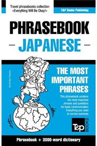 English-Japanese phrasebook and 3000-word topical vocabulary