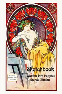 Sketchbook - Woman with Poppies - Alphonse Mucha