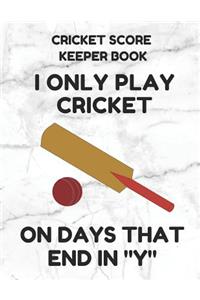 Cricket Score Keeper Book