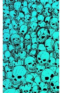 Gathering of Skulls Sketchbook - Aqua