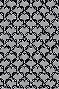 Bullet Journal Notebook Chained Hearts Pattern 17