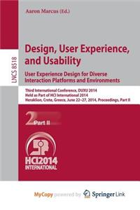 Design, User Experience, and Usability
