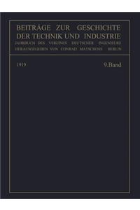 Beiträge Zur Geschichte Der Technik Und Industrie