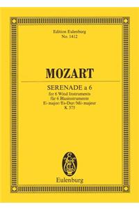 Serenade for 6 Wind Instruments in E-Flat Major, K.375: Study Score