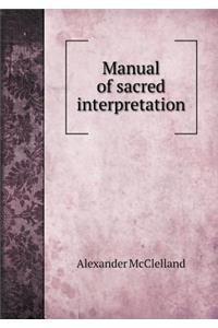 Manual of Sacred Interpretation
