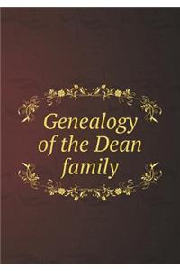 Genealogy of the Dean family