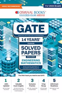 Oswaal GATE 14 Years Yearwise Solved Papers 2010-2023 (For 2024 Exam) Engineering Mathematics