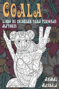 Libro de colorear para personas mayores - Mandala - Animal - Coala