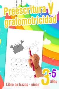 Preescritura y grafomotricidad Libro de trazos niños 3-5 años