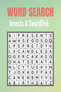 Word Search Insects & Swordfish