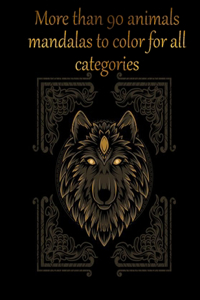 More than 90 animals mandalas to color for all categories