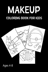 Makeup Coloring Book For Kids Ages 4-8