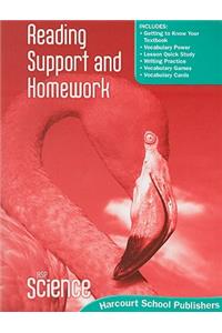Harcourt Science: Reading Support and Homework Student Edition Grade 4
