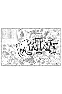 Maine Symbols & Facts Funsheet - Pack of 30