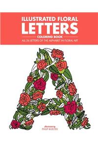 Illustrated Floral Letters Coloring Book