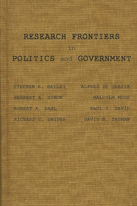 Research Frontiers in Politics and Government