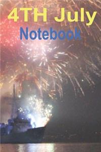 4th July Notebook: Independence Celebration